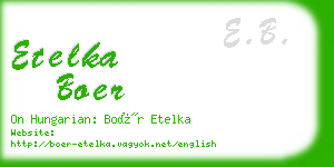 etelka boer business card